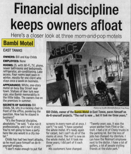 Bambi Motel - July 2011 Article
